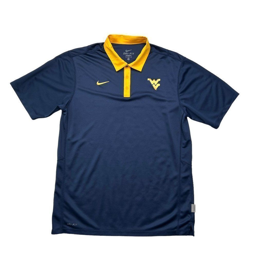 Nike Dri-Fit Men's West Virginia WVU Mountaineers Performance Sideline Polo